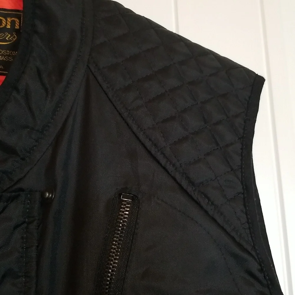 Vanson Black Triple Closure adjustable Quilted Vest Size 42 - Picture 4 of 13